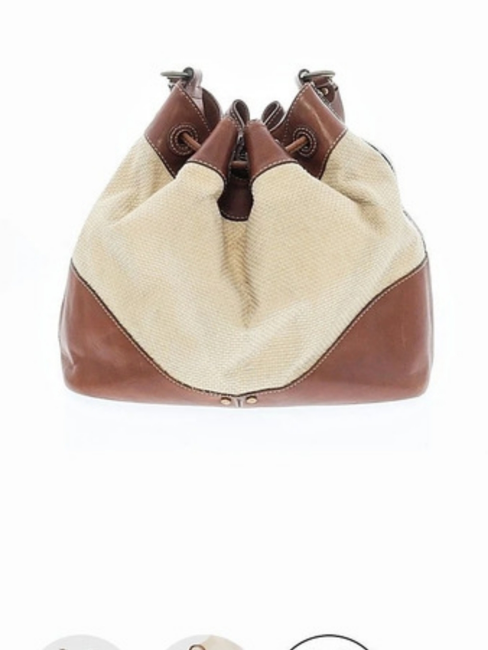 Cole Hann Brown & Cream Hobo Bag Like New